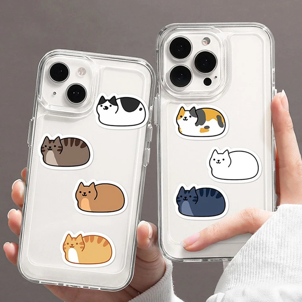 Cute Kitty Sticker Roll (500 Sheets) Decals for Planner Decoration, Envelope Sealing & Aesthetic Notebook Crafts