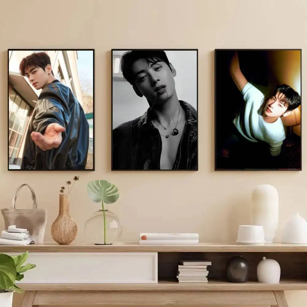 Actor C-cha handsome E-un woo   Classic Vintage Posters HD Quality Wall Art Retro Posters for Home Room Wall Decor