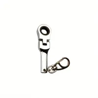 Tools 10mm Wrench Keychain Wrench Mini Ring Ratchet Metal Chain Tool Racing Keyring Key Adjustable Shaped