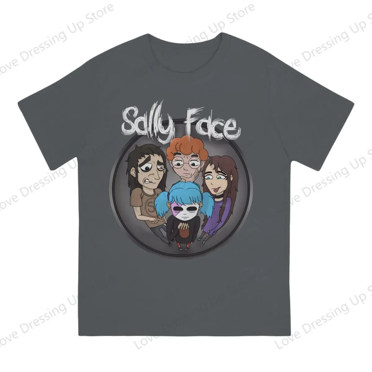 Sally Face Puzzle Game Cotton Short Sleeve T-shirt Men Women Trendy   Summer Creativity  Tops