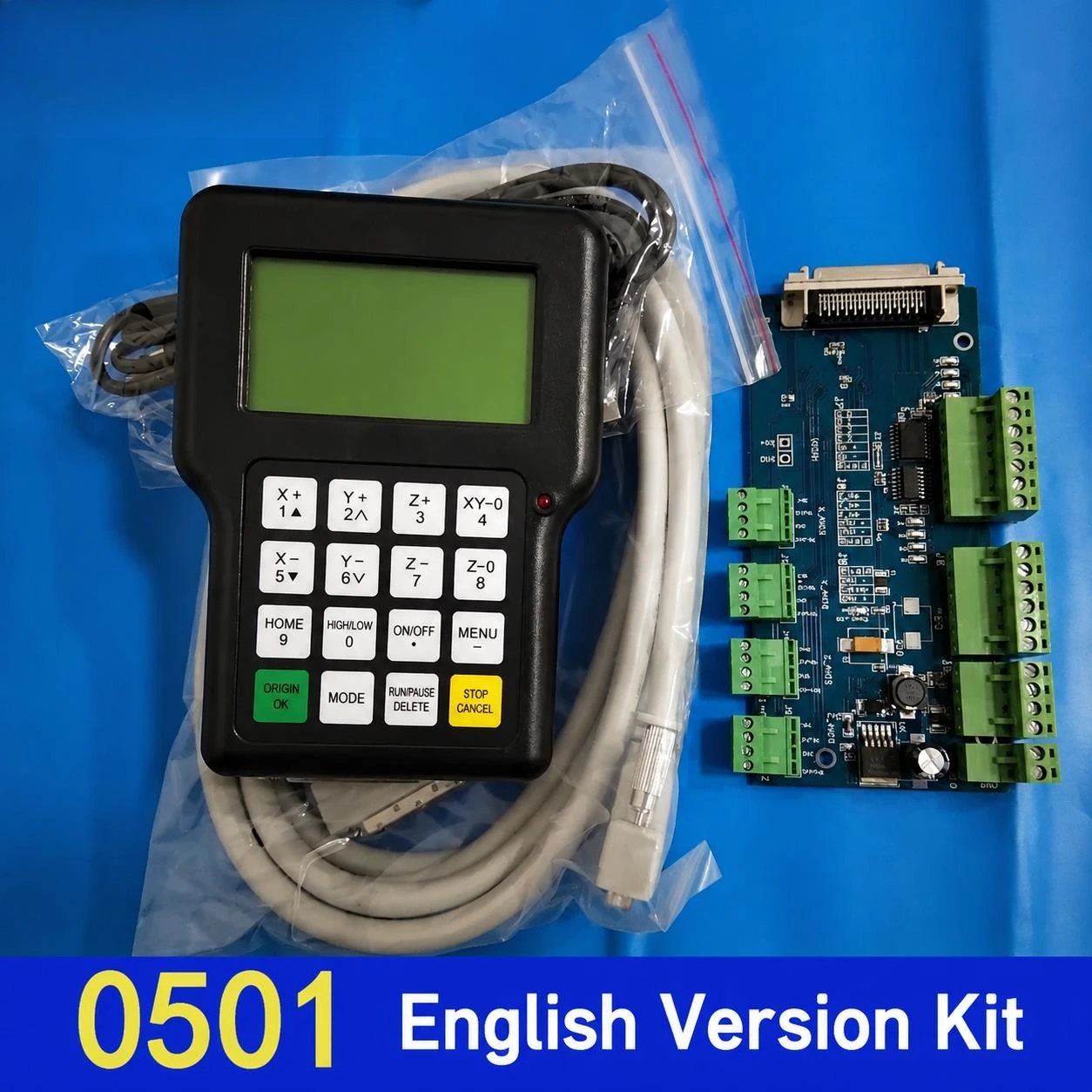 DSP 0501 Offline 3-axis Motion Controller Engraving Machine Handheld Control System English Version kit