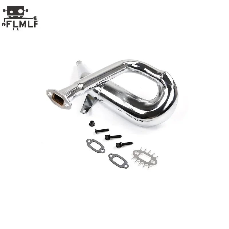 Metalowa rura wydechowa Tuned Pipe Kit dla 1/5 HPI ROFUN BAHA ROVAN KM BAJA 5FC Truck Rc Car Parts