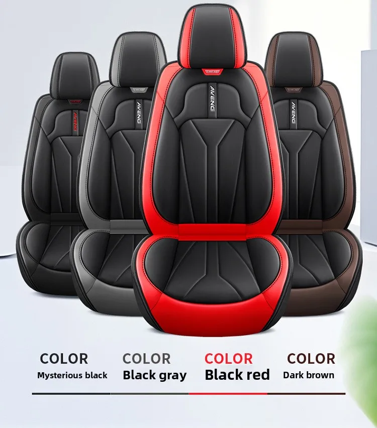 Universal Split Seat Fully Surrounded Seat Cover Breathable Comfortable Luxury Leather Car Seat Cushion Full Seats Cover JJ240