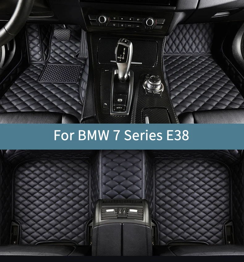 

Car Floor Mats For BMW 7 Series E38 1994 1995 1996 1997 1998 1999 2000 2001 Leather Floor Mats For Cars Full Set