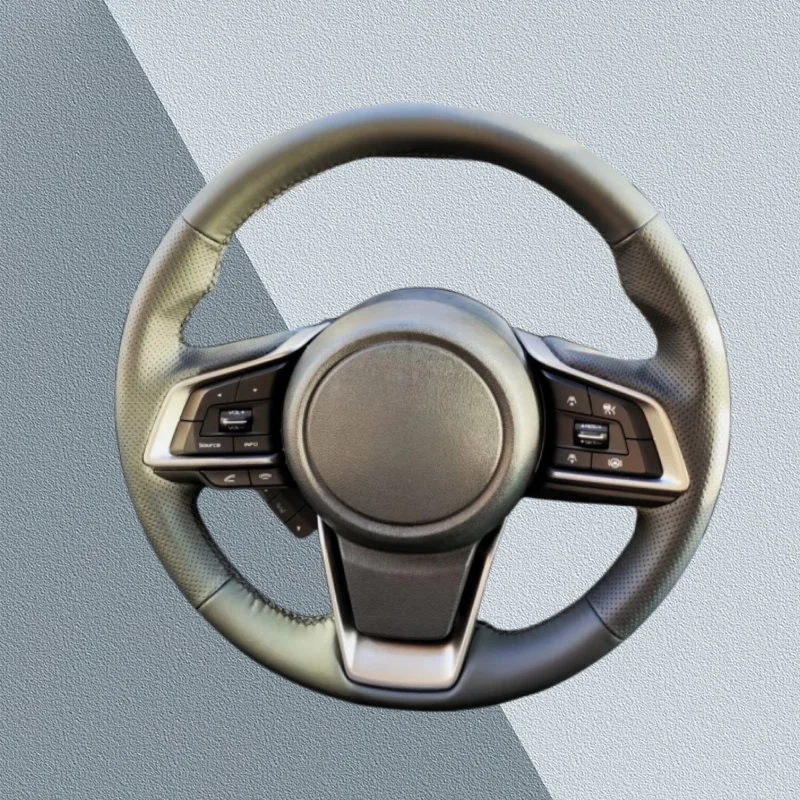 Capa de volante de carro personalizada, couro genuíno, acessório para carro, para subaru forester ascent 2019 crosstrek