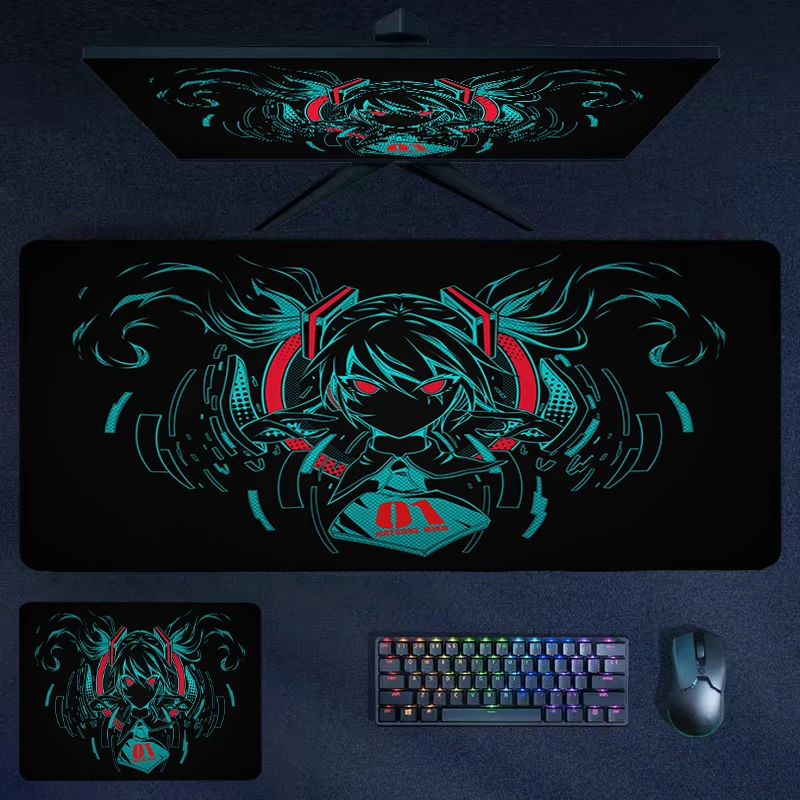 Mouse Pad Esports Girl Office Computer Desk Mat Mouse Mats Gamer Keyboard Mat Stitched Edge Mousepad Cabinet Pc Gaming Accessoy