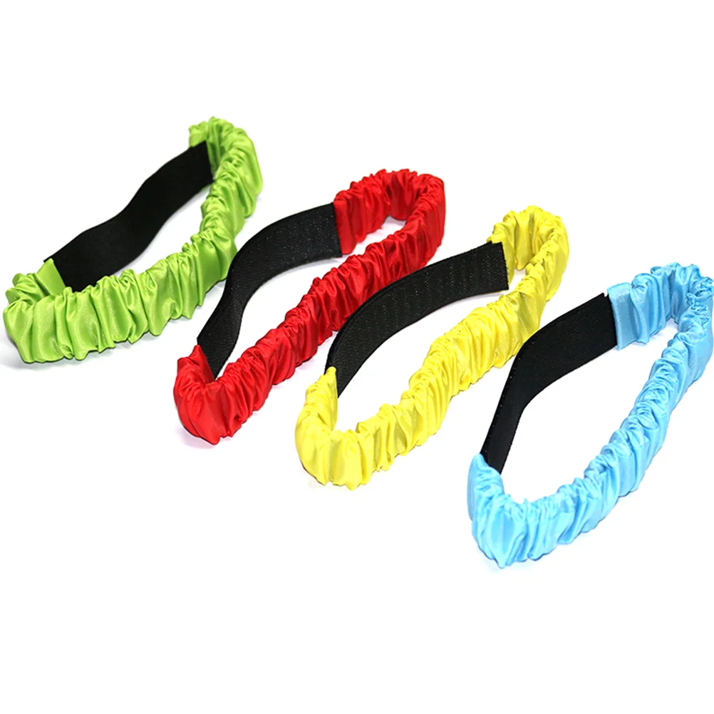 12 Pcs Elastic Tie Rope Legged Race Strape Tug of War Band for Field Play Child