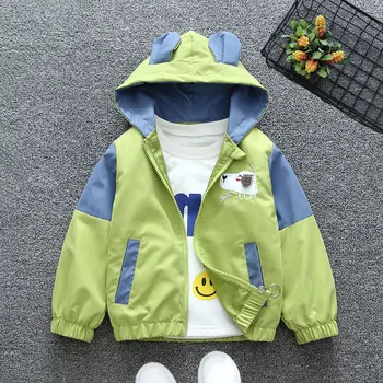 Kids Cartoon Dog Hooded Windbreaker 2 Fashion Dogs Baby Boys Jackets Casual Hooded Zipper Kids Windbreaker Coat Cartoon Boys Outerwear 1 2 3 4 5 6 Years Kids Clothes 2
