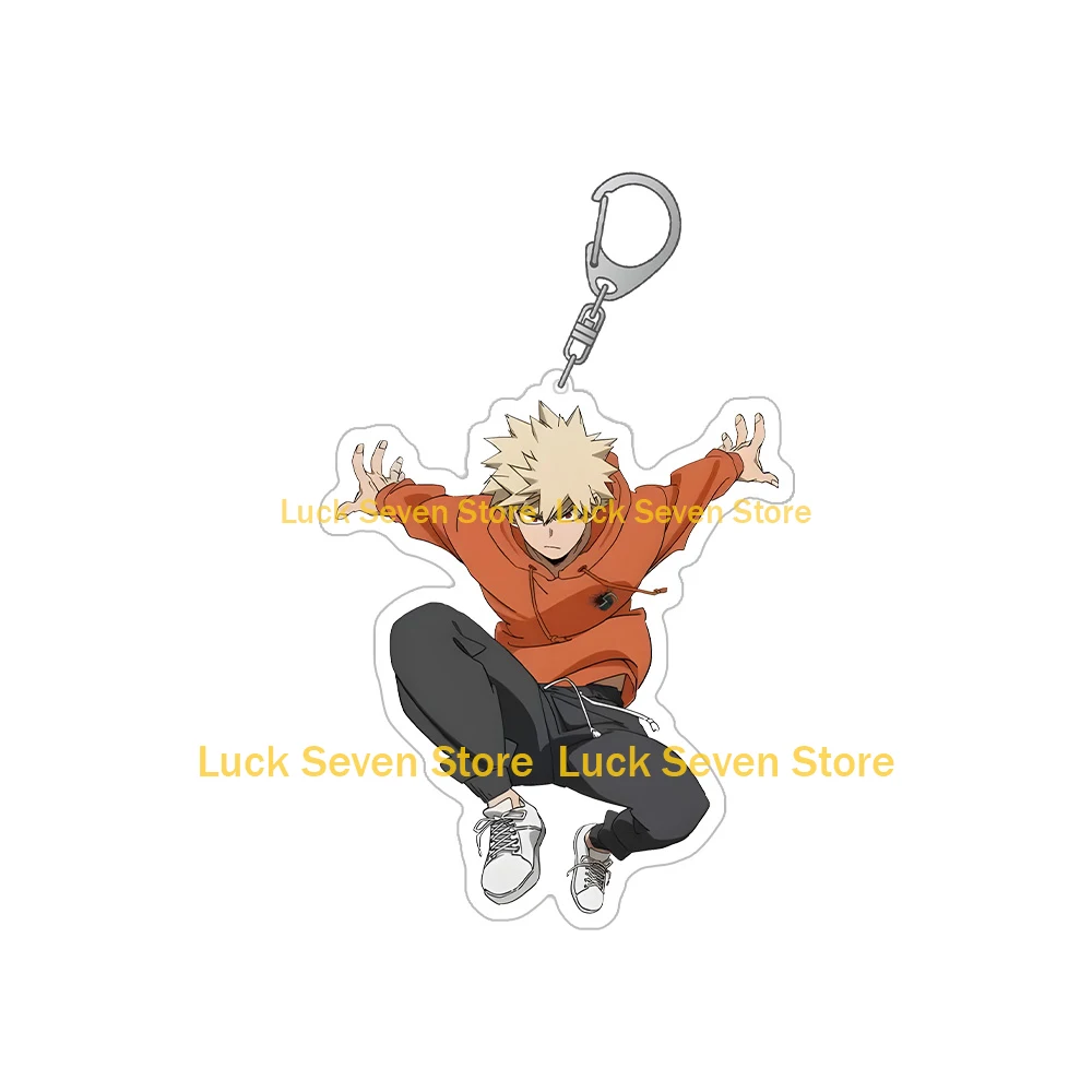 بطلي الأكاديمية شخصية Ochaco Uraraka Shoto Todoroki Anna Scervino Giulio Gandini جديد سلسلة مفاتيح مصنوعة من الأكريليك قلادة لعبة أنيمي #5