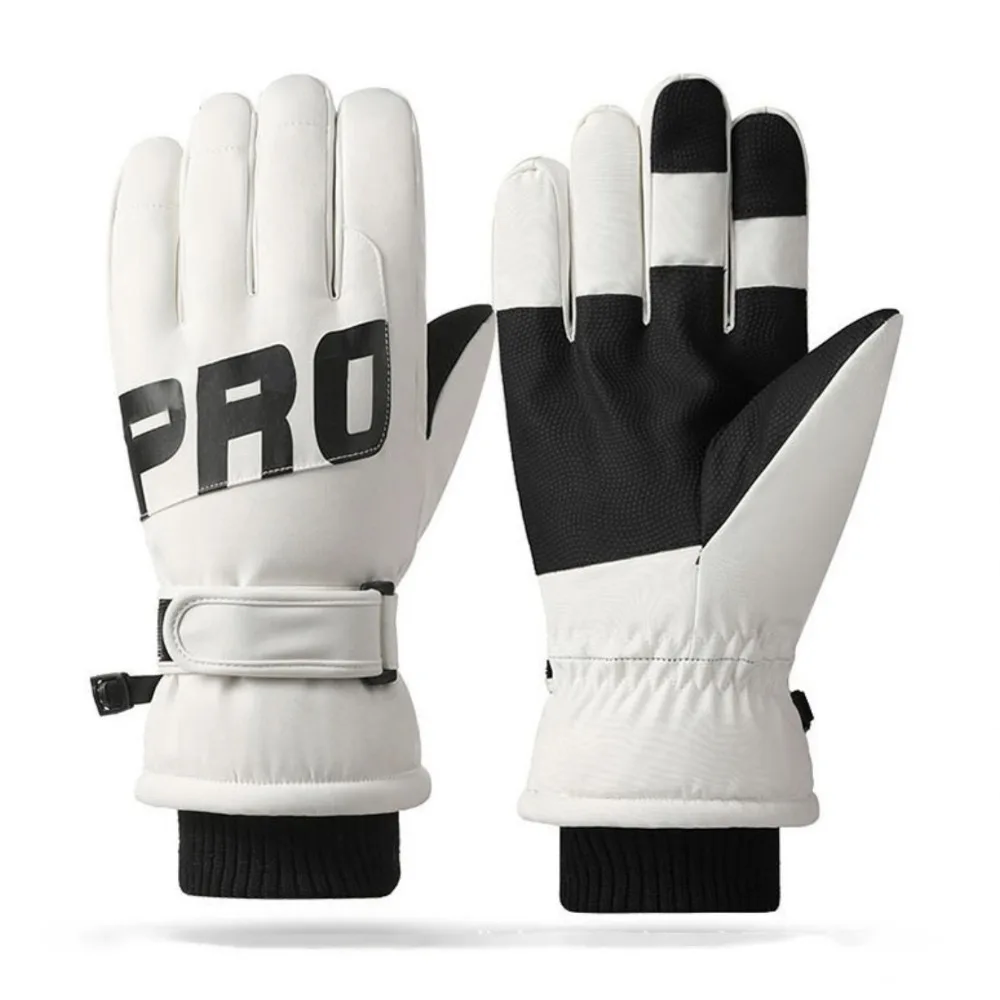 

Durable Touch Screen Ski Gloves Polyester Waterproof Riding Gloves Non-slip Cycling Gloves Men And Women