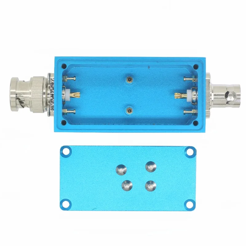 AL2391 BNC M/F Rotary female shielded small aluminum box Blue Project RF shielded Box