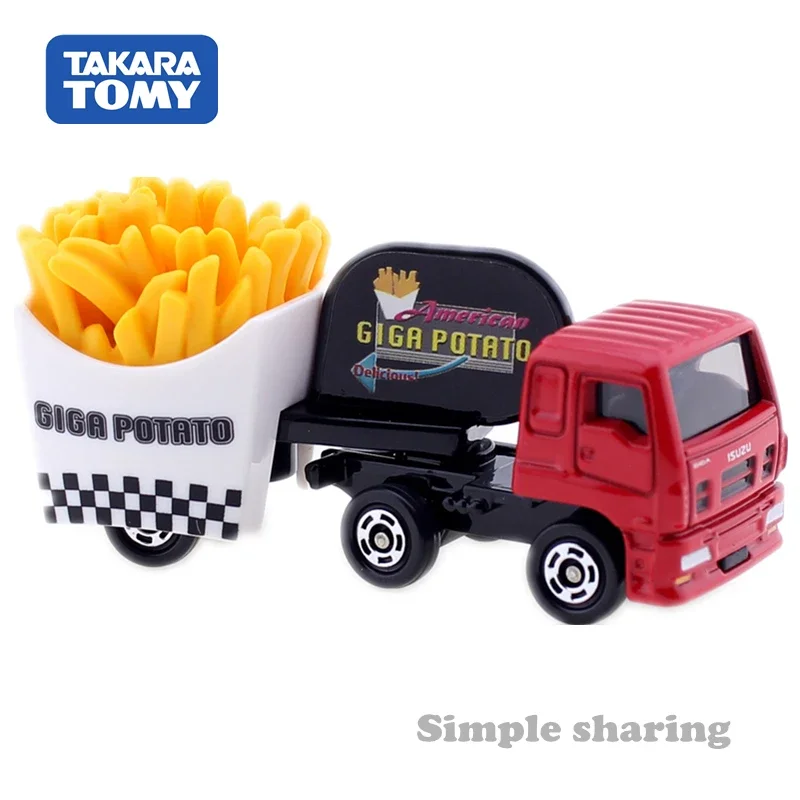 TAKARA TOMY TOMICA No. 55 Giga แบบจำลองการจำลองโลหะผสมของฝรั่งเศสชุดของเล่นตกแต่งสำหรับเด็กของขวัญสำหรับเด็ก