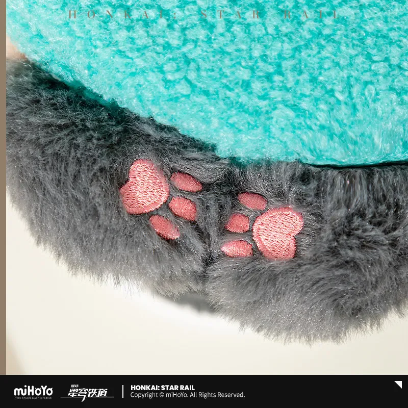 [حقيقي] miHoYo الأصلي هونكاي: ستار السكك الحديدية روان مي مخلوق القمامة كعكة الأرز زلابية أفخم الأنسجة صندوق السفينة تأثيري هدية عيد الميلاد