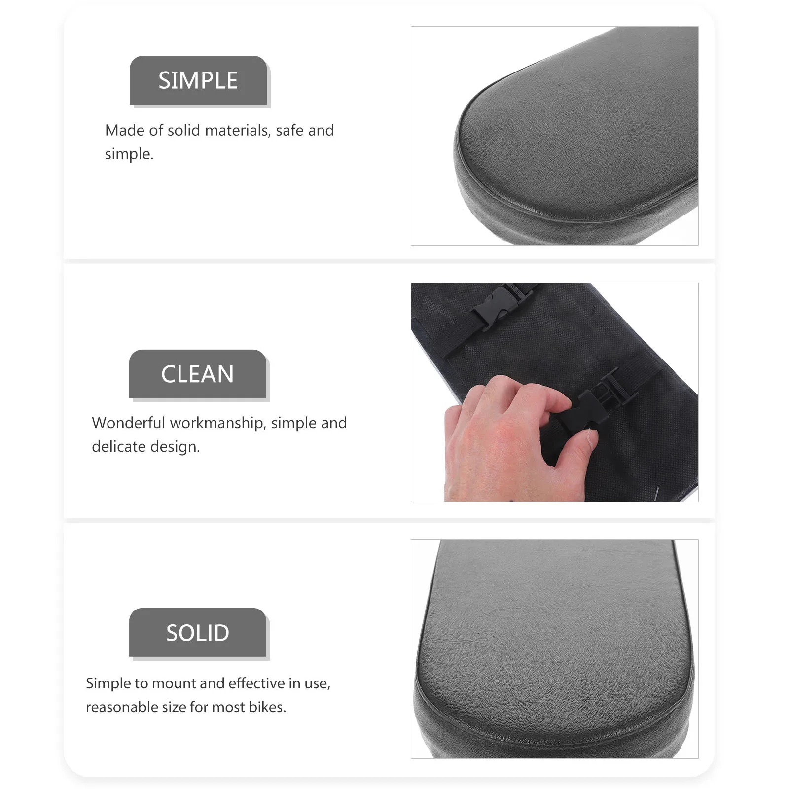 

Bicycle Rear Seat Pad Thickened Non-Slip Durable Backseat For Mountain Bike Road Bike Bicycles Rear Rack Seats