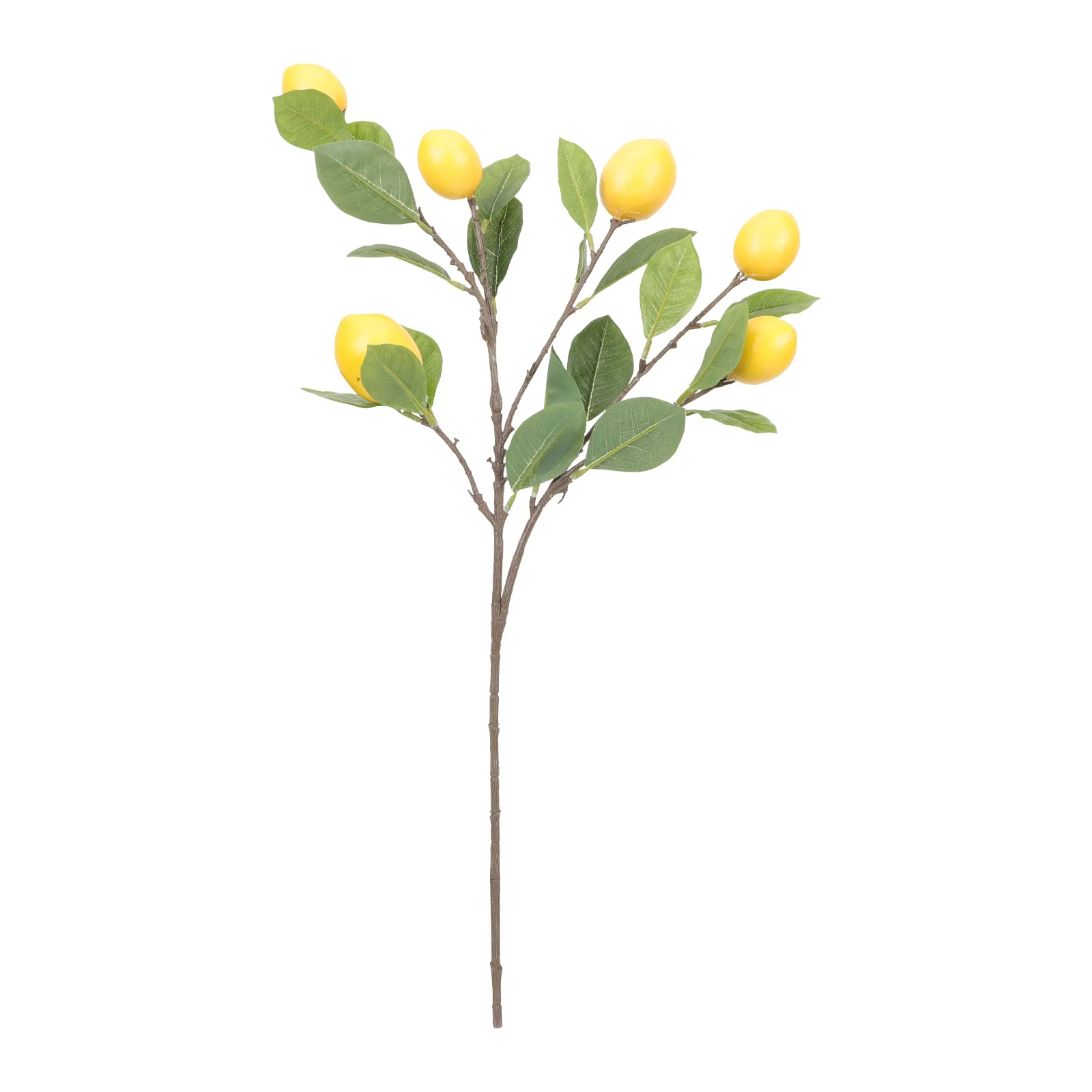 فرع ليمون مزيف واقعي لديكور المزهرية المنزلية، نبات تشكيلة الزهور بنفسك، أعواد الليمون، قطع الحمضيات الاصطناعية #4