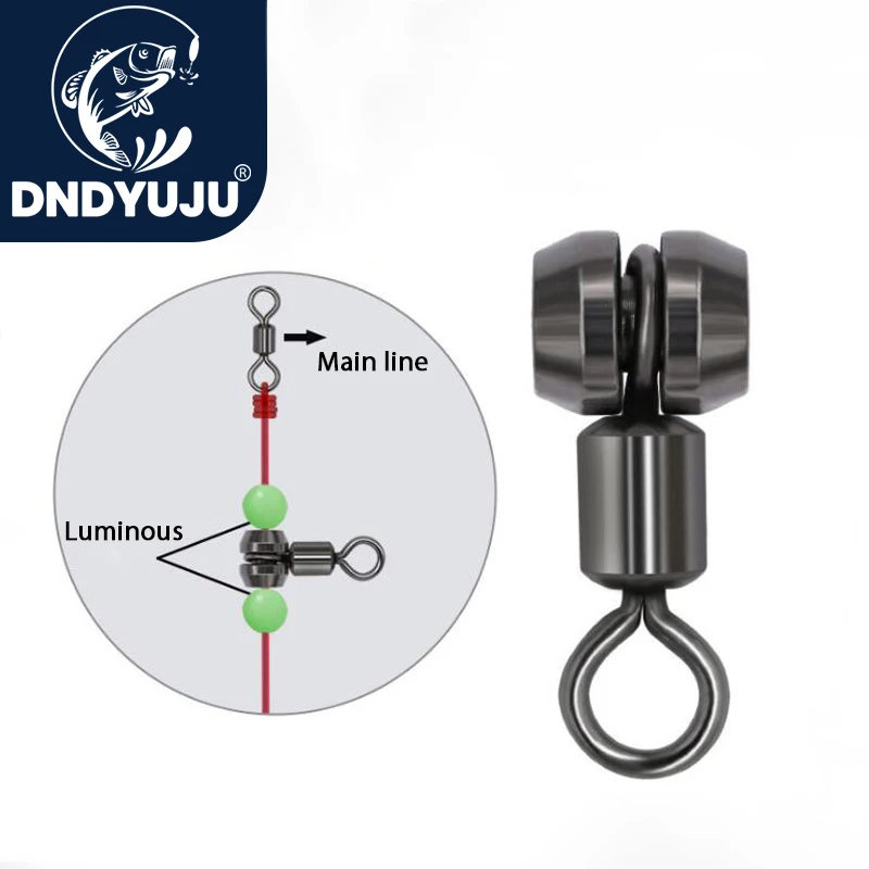 

10-20pcs Spin Fishing Supplies Red Whale Ball Bearing Swivels Copper Head Swivels Coastal Carabiners for Fishing Accessories