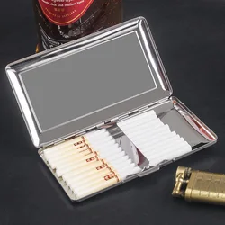 120mm Portable Thin Metal Cigarette Case Cigarettes Men Universal Cigarette Holder Smoking Accessory