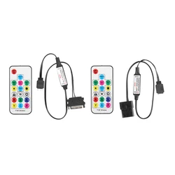 5V RF Remote Controller Battery Powered 2.4G RGB LED Strip Remote Controller 17 Keys Accessories 3 Pin To SATA 4Pin for PC Case