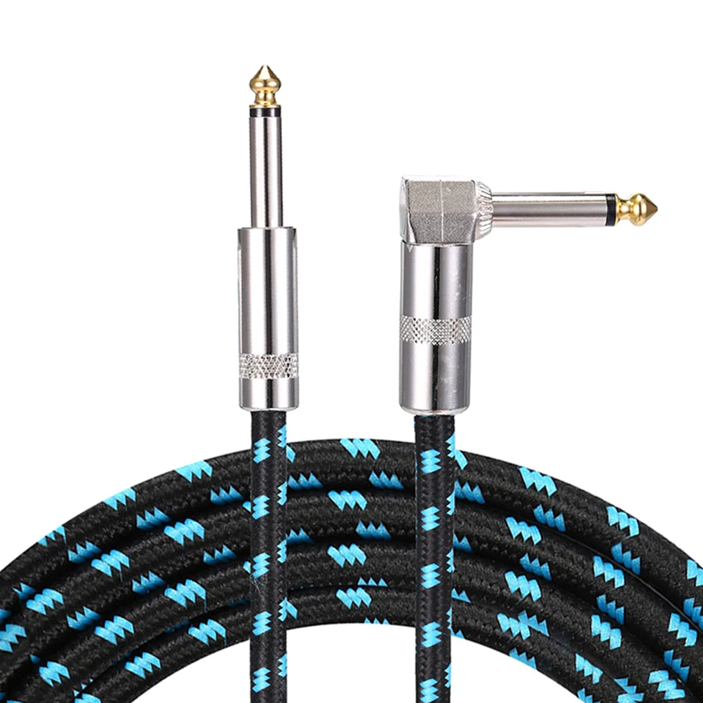6.35Mm Audio Cable Guitar Instrument Cable Supple Flexible For Electric Bass Amplifier Keyboard Professional Live Stage