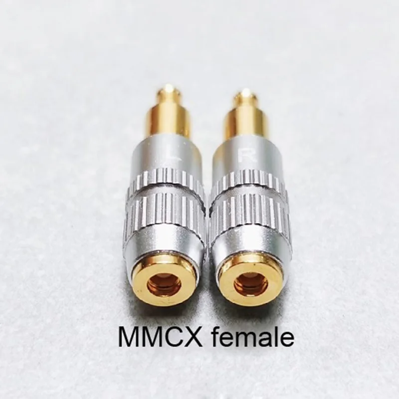 HIFI MMCX 0.78MM 3.5MM 2.5MM 3.5 2.5 żeński na Audio Technica A2DC męski wtyczka 1 para (L + R) Adapter konwerter