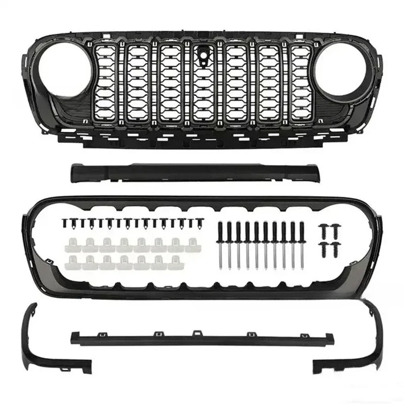 

Suitable for 18-24 Wrangler JT Rubicon China Net modified new JL front face appearance Gladiator decorative accessories
