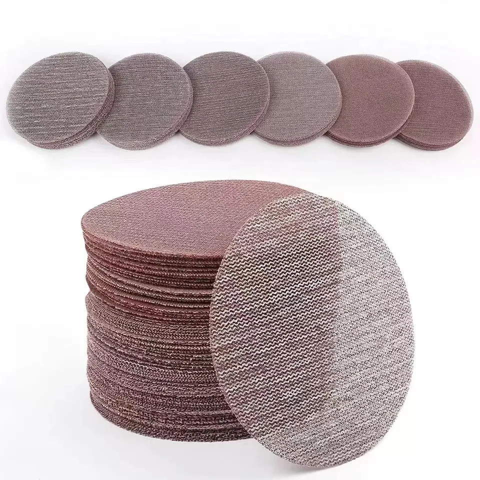 

15Pcs 6-inch 150mm Round Grid Abrasive Dust-Free Anti-Jam Sand Disc - 60-600 Grit for Efficient Dust Removal - Ideal for Detaili