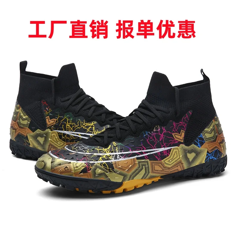 

2025 High Top Football Shoes 2025 Original Soccer Shoes Men Non-slip AG/TF Men's Football Cleats Low Top Turf Training Soccer Sn