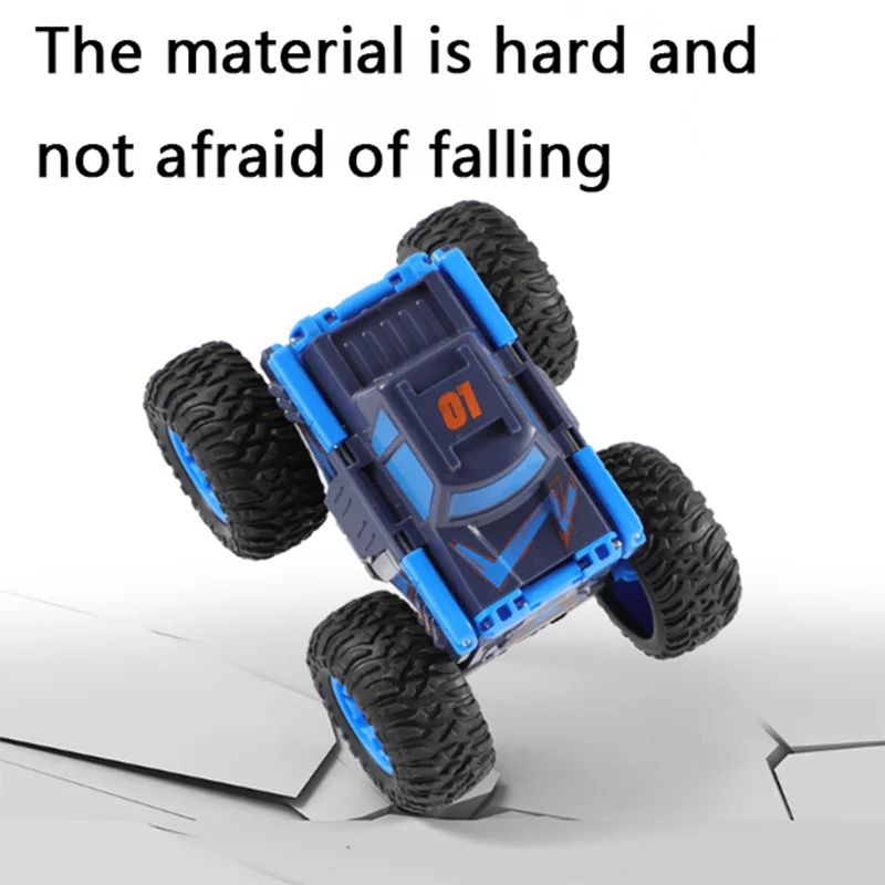 Children's simulated off-road vehicle with double-sided deformation inertia cartoon dinosaur resistant toy car