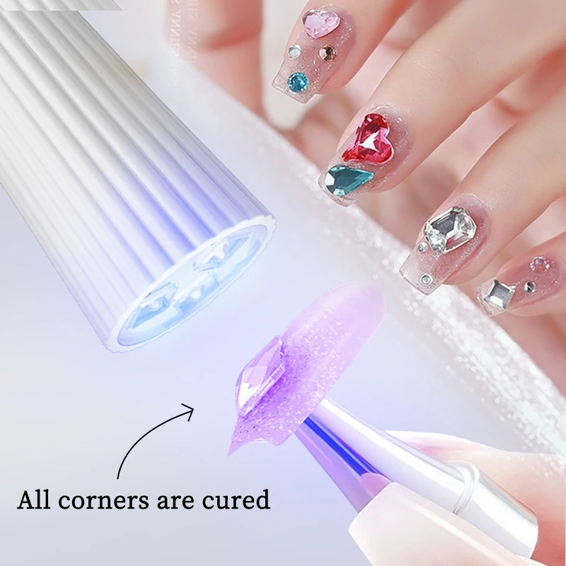 Draagbare mini-manicurelamp 3W USB-lamp Nageldroger UV-lamp Gel Geen zwarte handen Sneldrogend Nail Art Tool