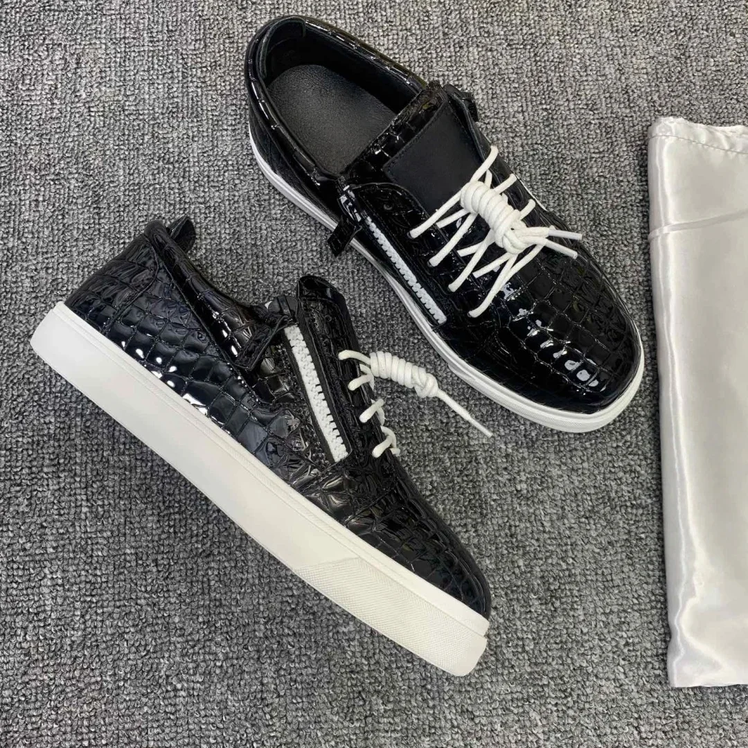 

New Fashion Casual Sneakers for Men Brand Designer Women Tennis shoes Luxury Real Leather GZ Loafers Sports shoes 35-48 G0548