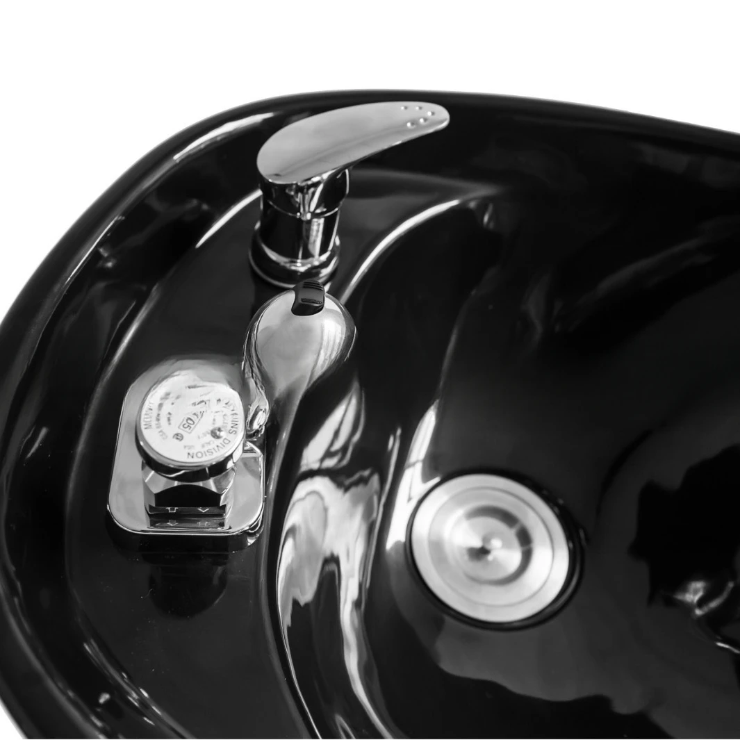 سرير شامبو لصالون الحلاقة، كرسي شامبو شبه مستلق، أثاث صالون الشعر، أثاث قص الشعر #4