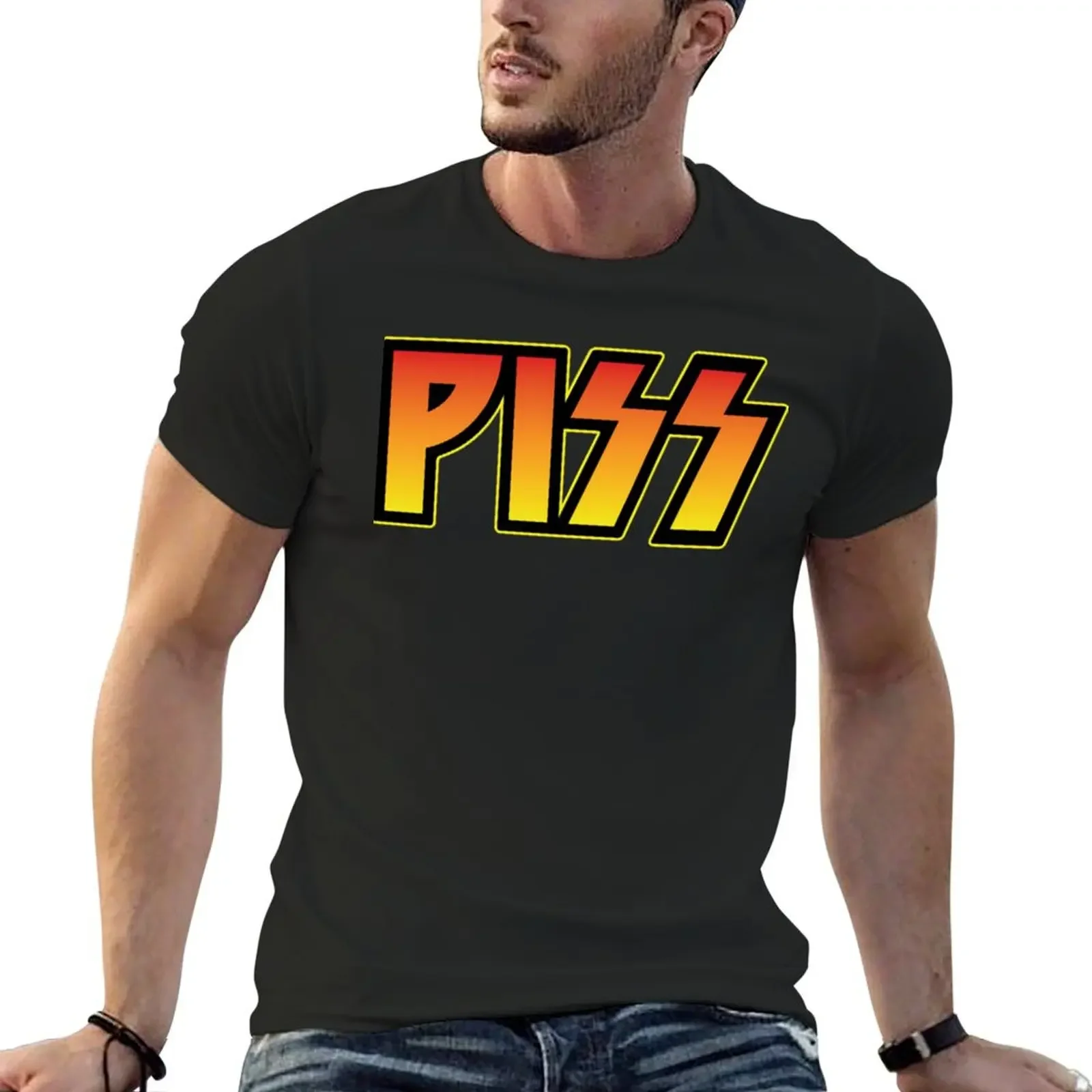 PISS Essential T-Shirt customizeds plus size tops anime shirts men