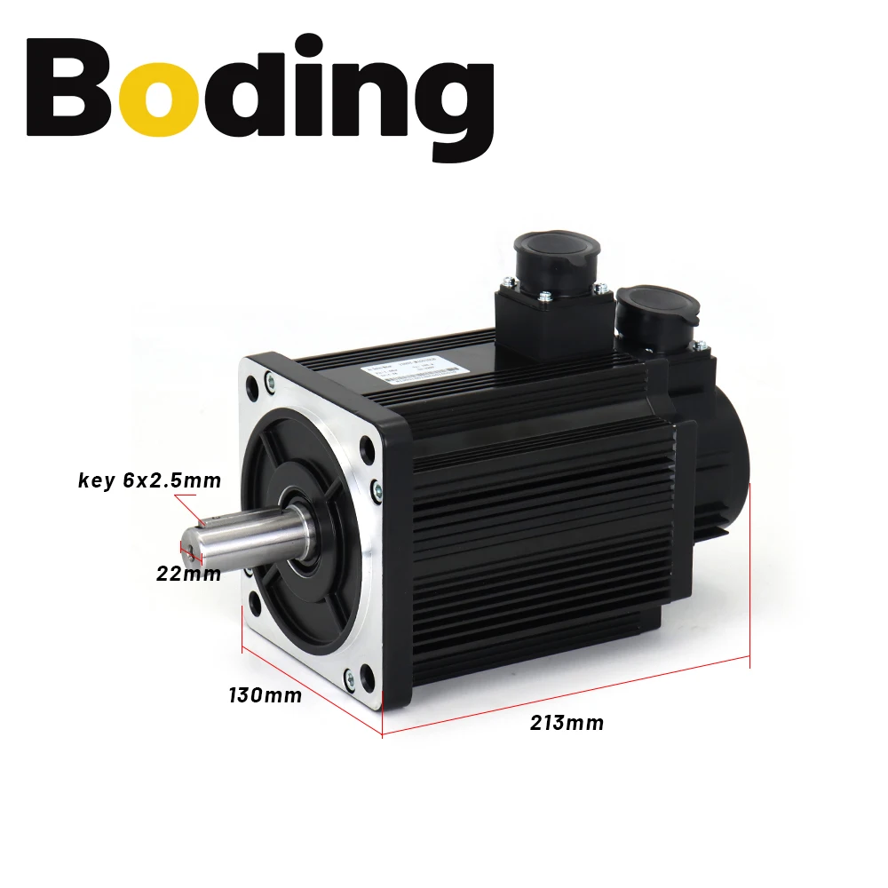 Boding Incremental Servo Motor And Driver 130st-m10010 Aasd 20a 1kw 220v 10nm 1000rpm Dia.22mm