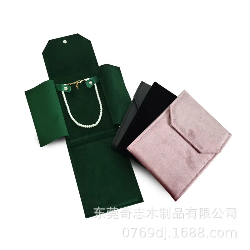 

Pearl Necklace Portable Bag Jewelry Bag Jewelry Display Collection Storage Bag Jewelry Exhibition Roll Bag