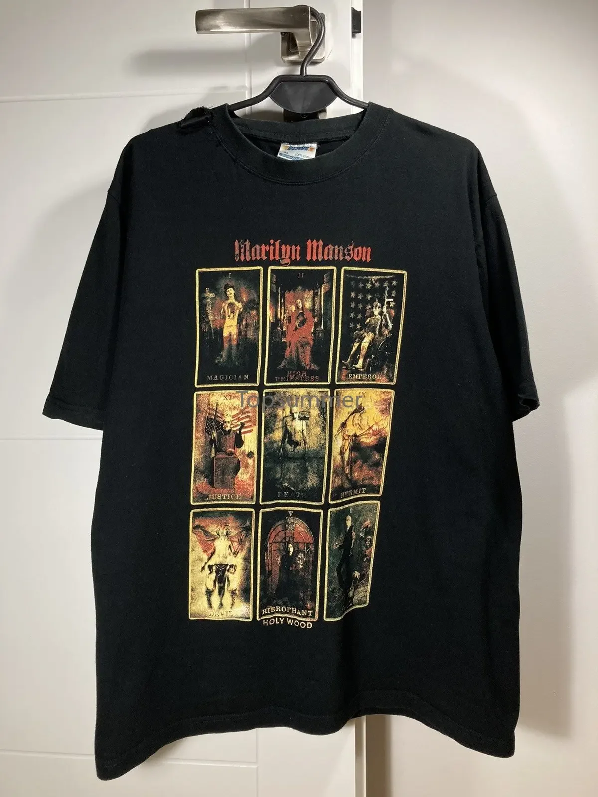 

Men T Shirt Marilyn Manson Tetragrammaton Y2K Archival Tee