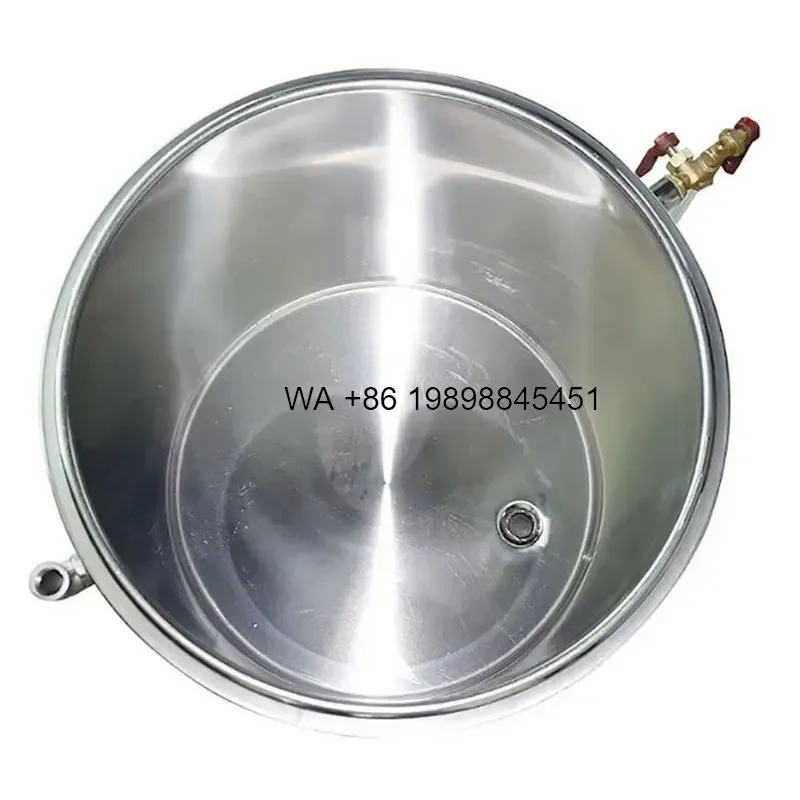 Wmwmnu for Professional 70L Interlayer Water Heated Honey Storage Tank Stainless Steel Honey Tank with Heater Wax