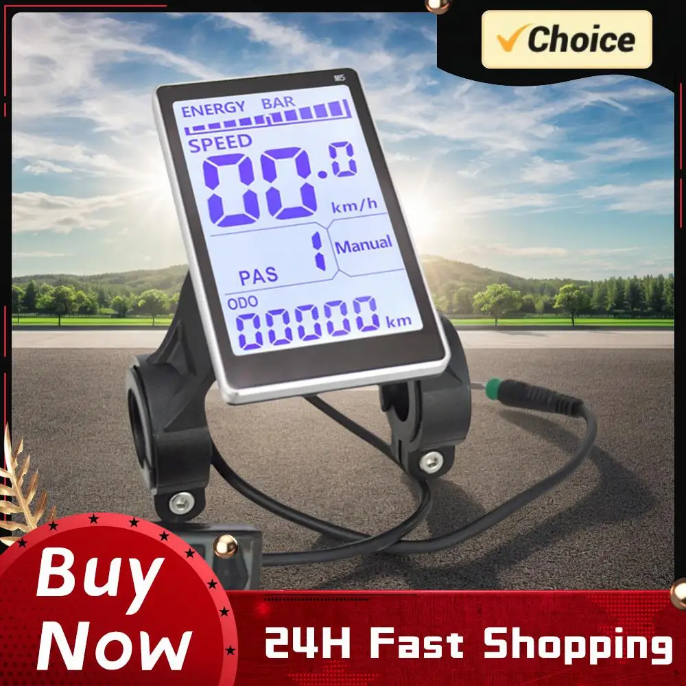 

Electric Bike LCD Display Screen Universal E Scooter M5 Panel Electric Bike LCD Display Meter for Mountain Electric Bike Parts