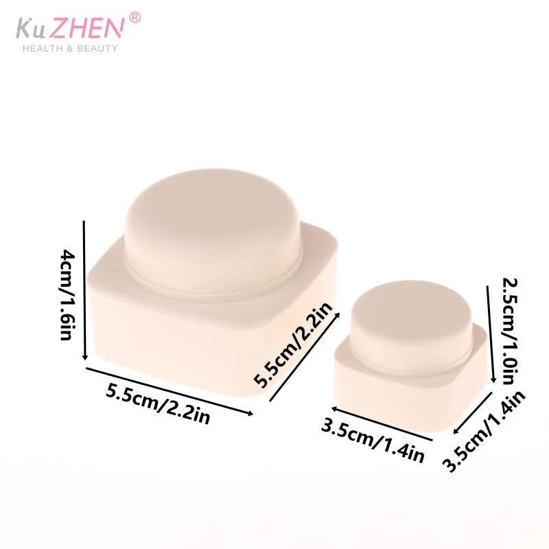 5/20g Empty Plastic Nail Art Cosmetic Square Containers Jar Face Cream Pot Nail Gel Powder Box Makeup Lotion Tool Packaging