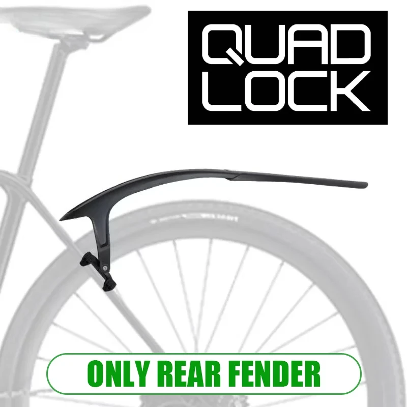 

QUAD LOCK Bicycle Mudguard 700c Road Bike Fender Quick Release Gravel Bike Mudguard Strong PP Mud Proof