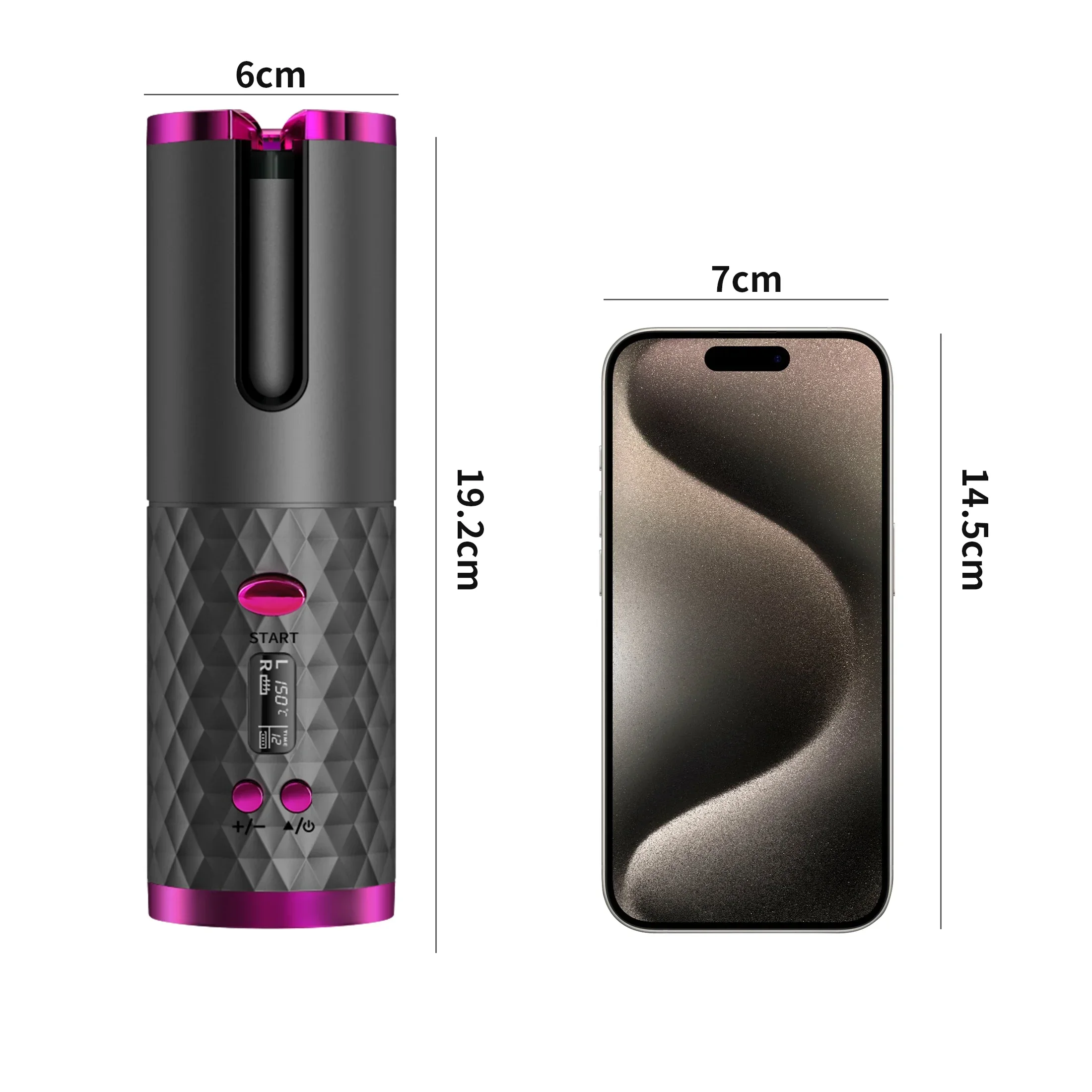مكواة تجعيد لاسلكية قابلة لإعادة الشحن عبر USB، 3 إعدادات مؤقت تسخين سريع، أداة تصفيف شعر خالية من القلق #6