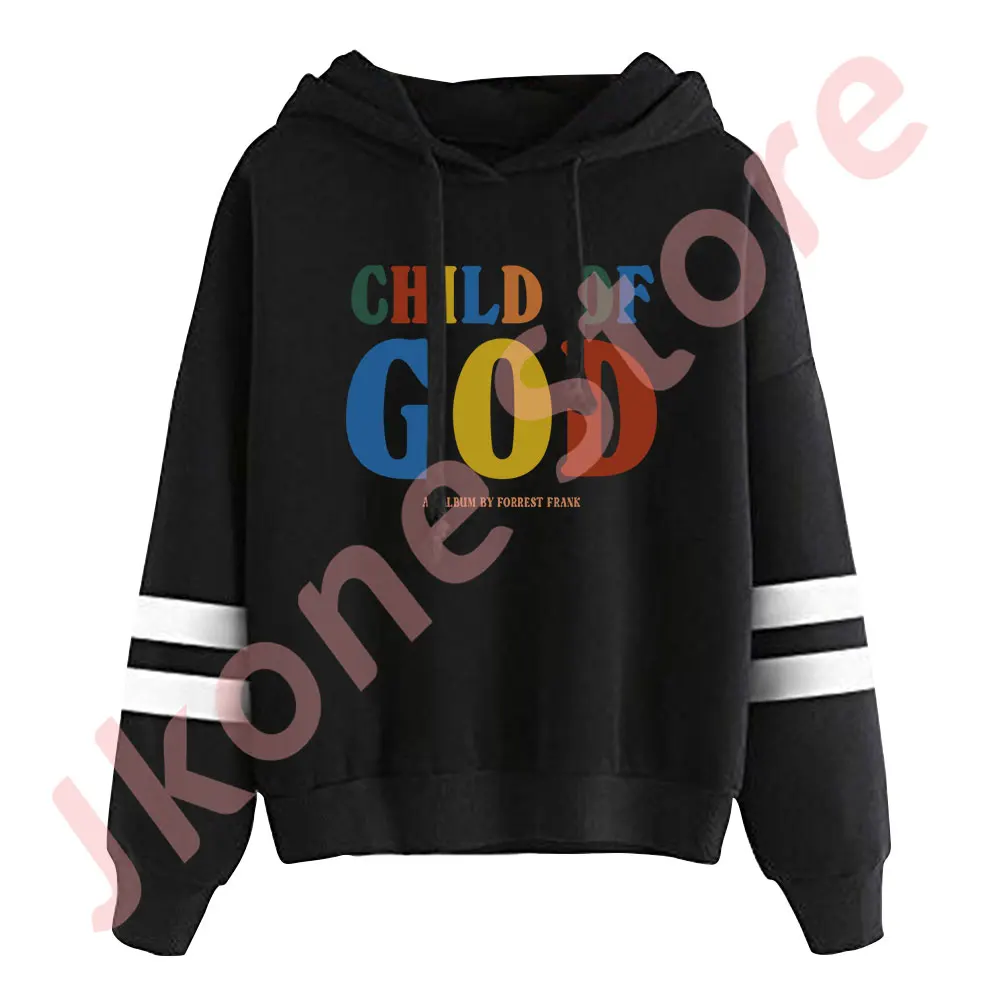 

Forrest Frank Child of God Logo Merch Pullovers Unisex Fashion Pocketless Parallel Bars Sleeve Streetwear