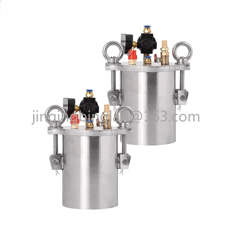 Dispenser Pressure Tank 304 Stainless Steel Pressure Barrel Dispensing Valve Fluid Dispensing Storage Bucket 1L