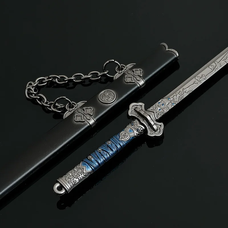 22 cm Cangyuan Diagramm Anime Waffe Modell Meng Chuan Tang Horizontale Messer Figur Dekorationen Katana Samurai Messer Spielzeug Schwert Geschenk