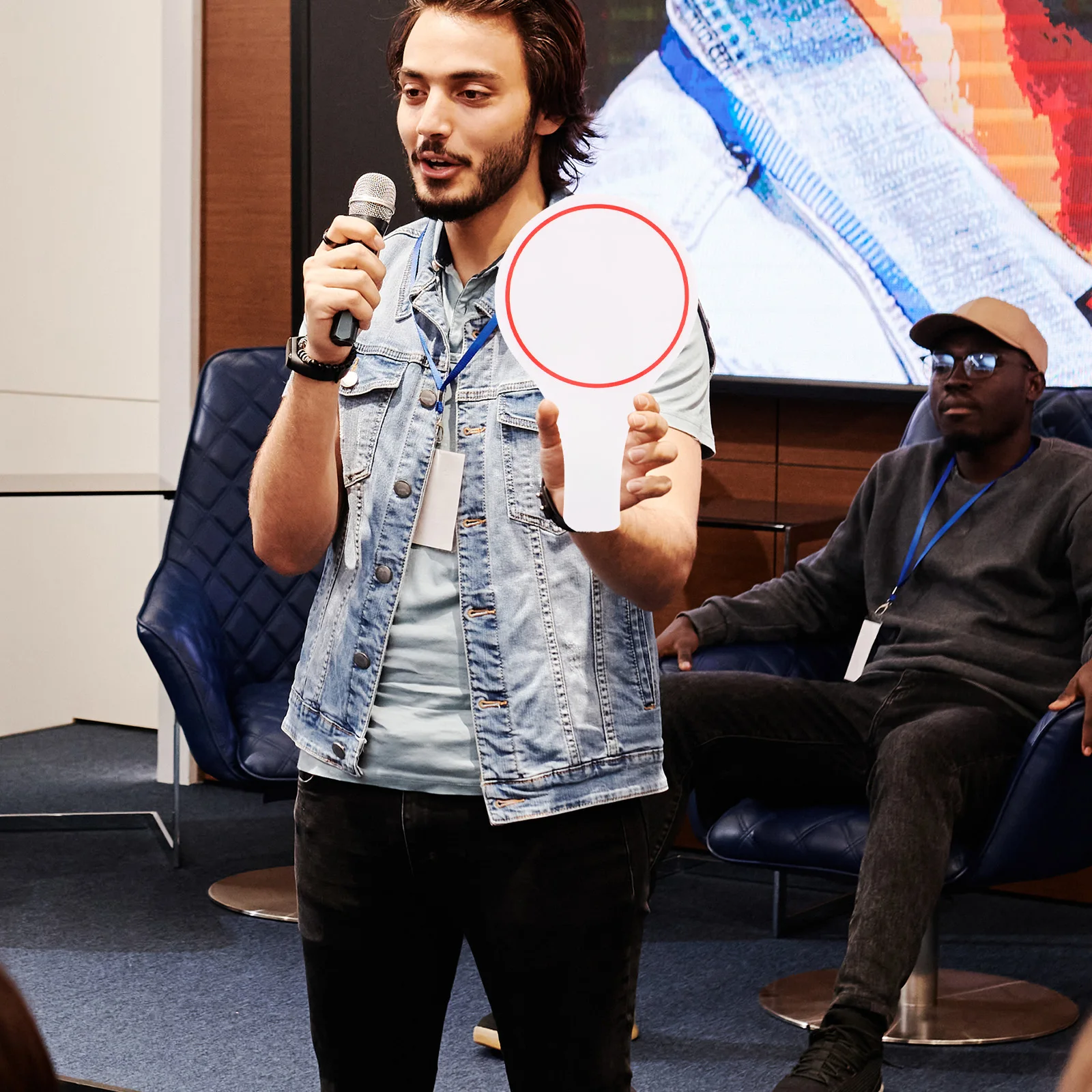 4pcs 15x25cm 심사위원을위한 단일 측면 지울 수있는 빈 보드 스코어 보드 투표 패들 DIY 화이트 보드