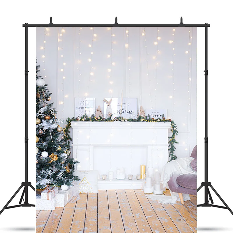 

ZHISUXI Christmas Day Decoration Photography Backdrops Living Room Ornament Candy Creath Studio Background Props DSS-03