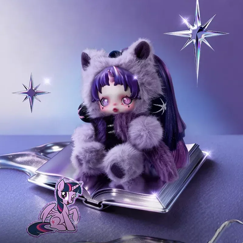 POP MART SKULLPANDA x My Little Pony Serie Pluche Poppenhanger Mystery Box Originele Blind Box Guess Toys Tas Ornament Figuurtjes