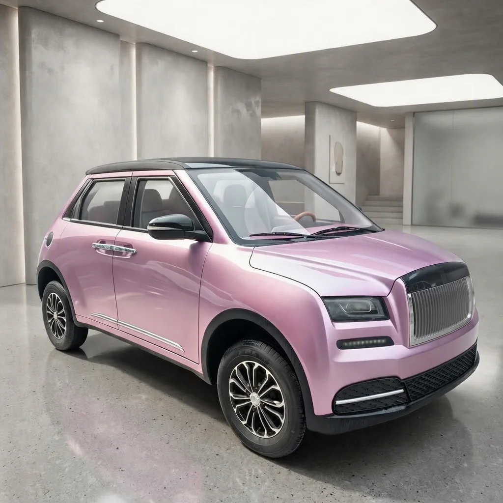 TC Stylish pink mini electric SUV, cute design, four-wheeled electric vehicle, suitable for women and young drivers, suitable fo
