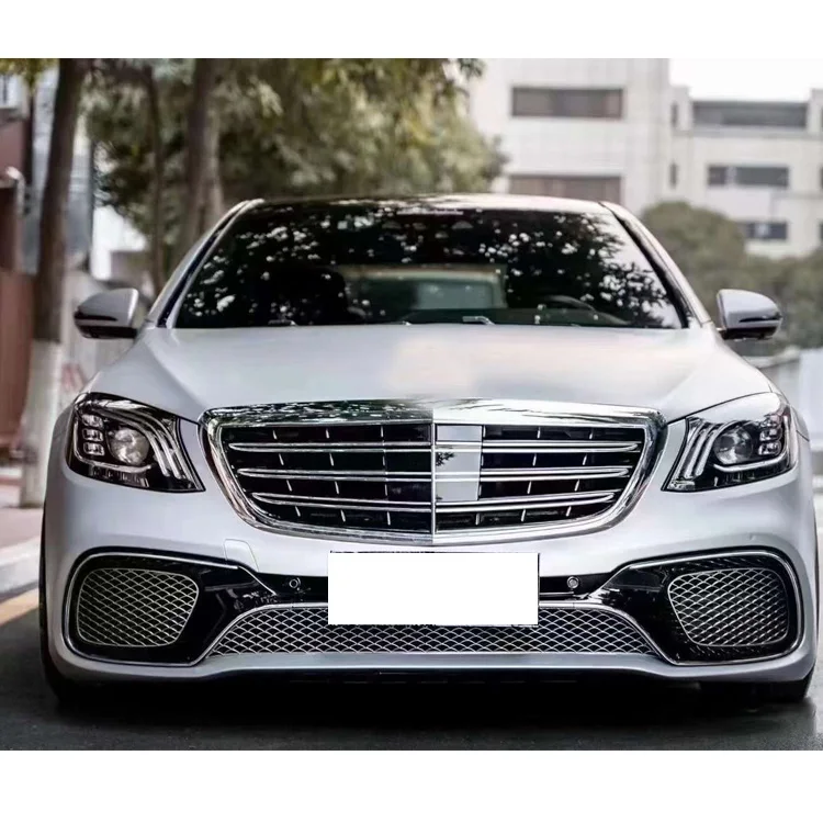 Auto Accessoires Facelift S65 Stijl Voor Achter Bumper Side Rokken Body Kit voor Nieuwe Mercedes Benz s Klasse W222 OEM 2228852001