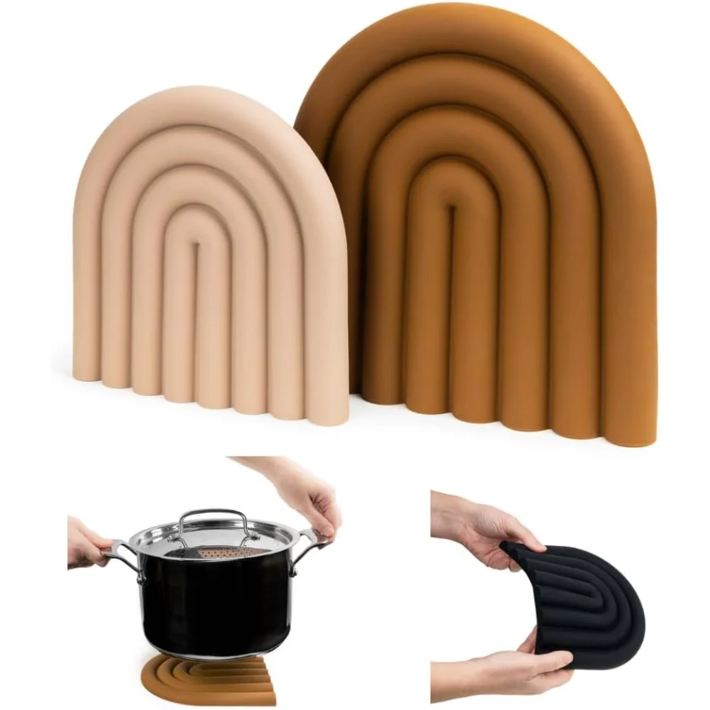 Premium Silicone Heat Resistant Placemat Flexible Freestanding Design Kitchen Decor Durable & Stylish Tabletop Protection Mat