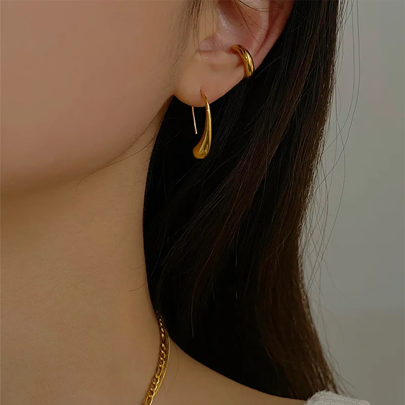 Stainless steel Earring Fashion Jewelry Teardrop/Water drop/Raindrop Dangle Earrings For Women Valentine Gifts